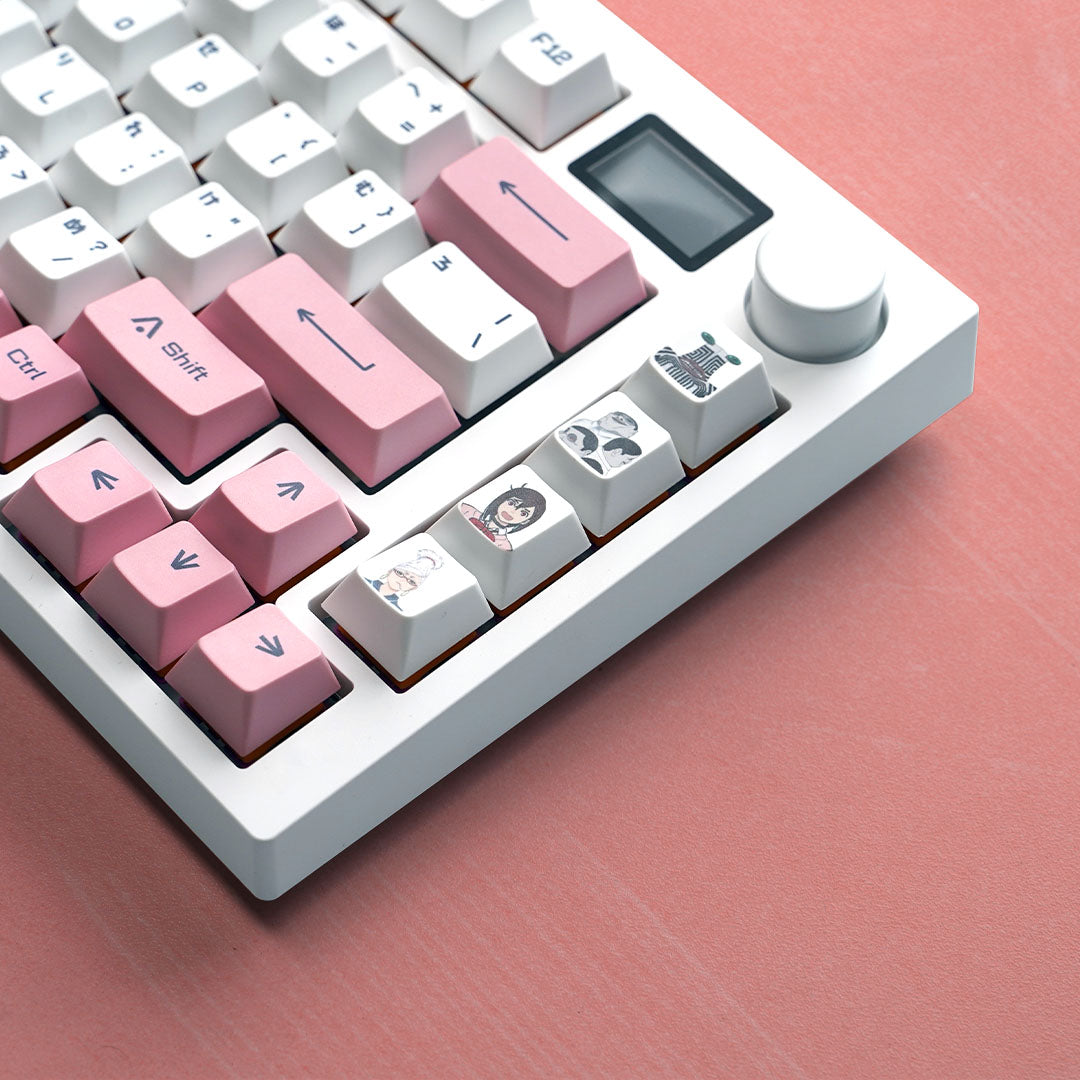 Noir Dan Da Dan Alien Keycaps - PBT Dyesub Cherry Profile