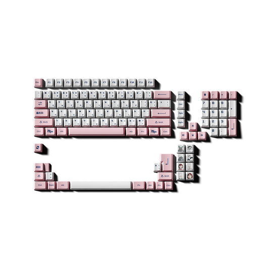 Noir Dan Da Dan Alien Keycaps - PBT Dyesub Cherry Profile