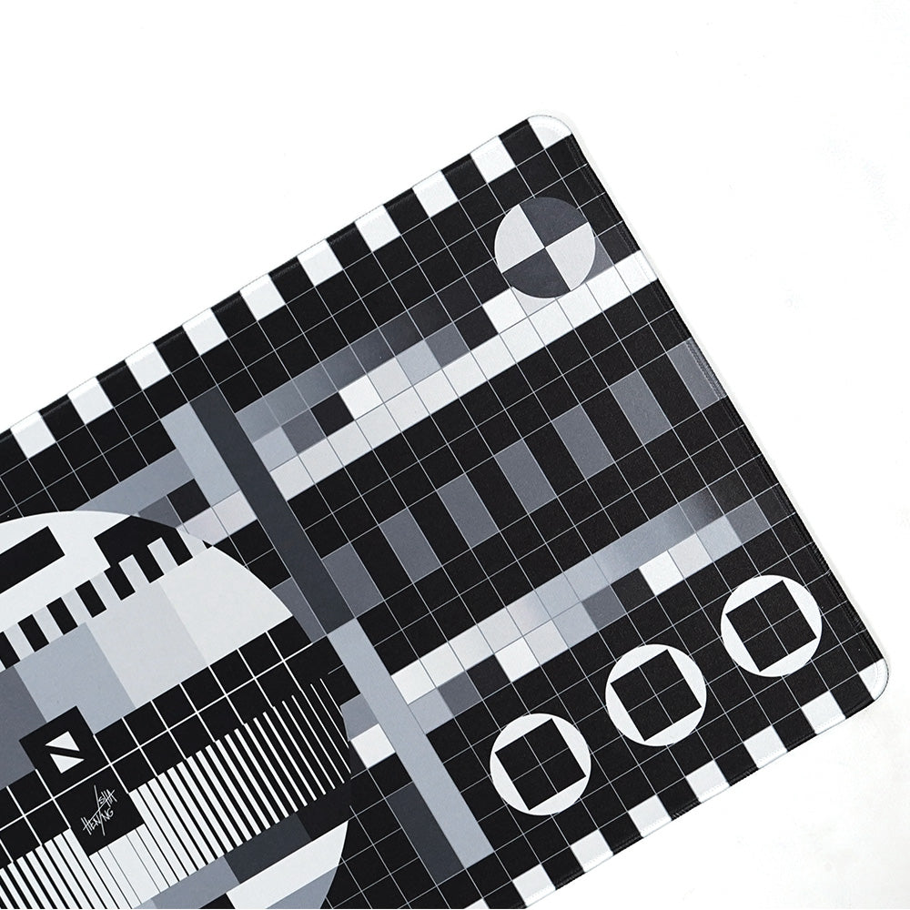 Noir X Isha Hening Deskmat - Test Card
