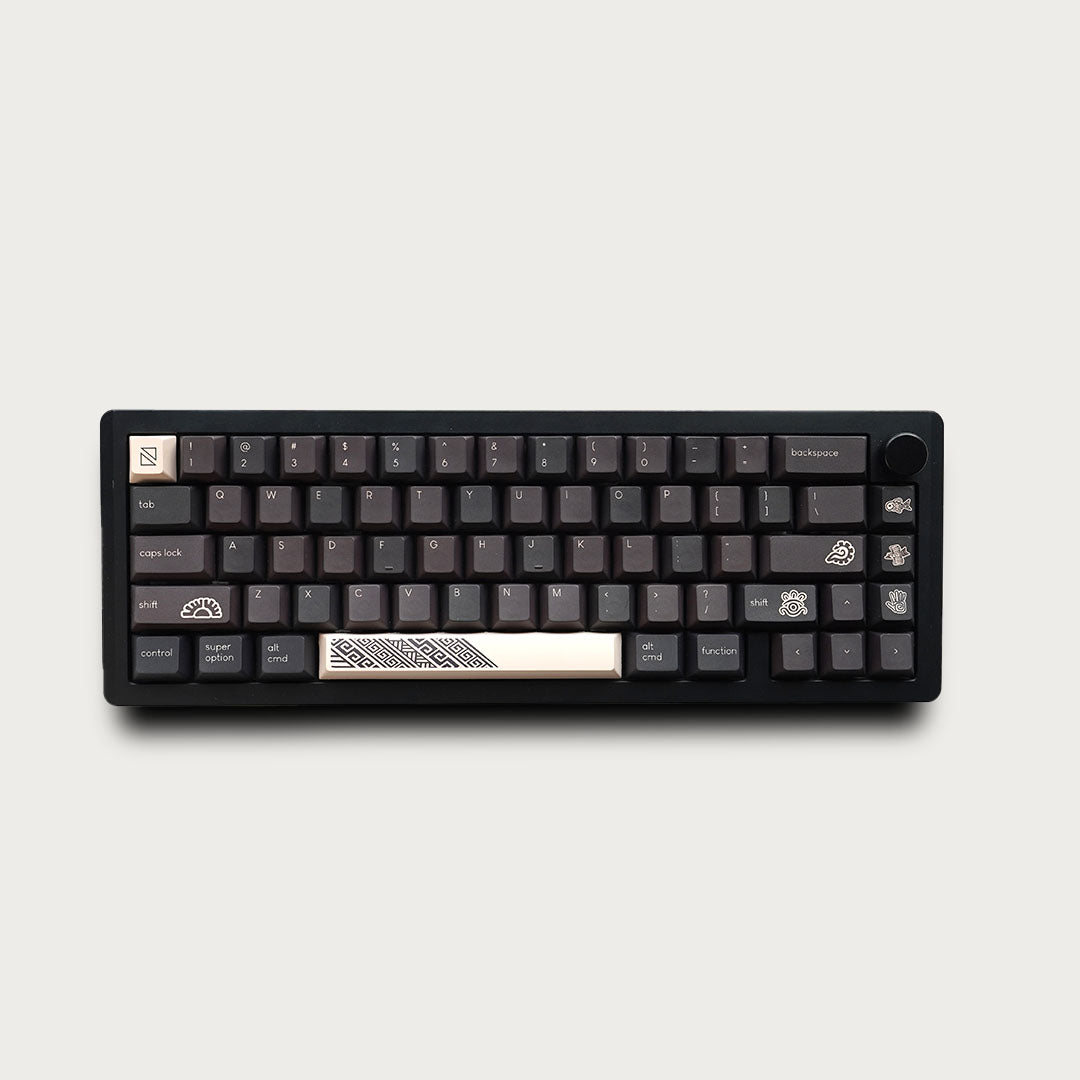 Noir Mayan Keycaps - PBT Dyesub Cherry Profile