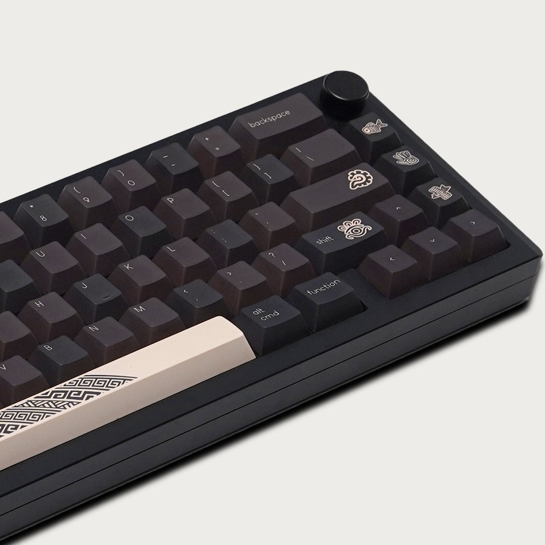 Noir Mayan Keycaps - PBT Dyesub Cherry Profile