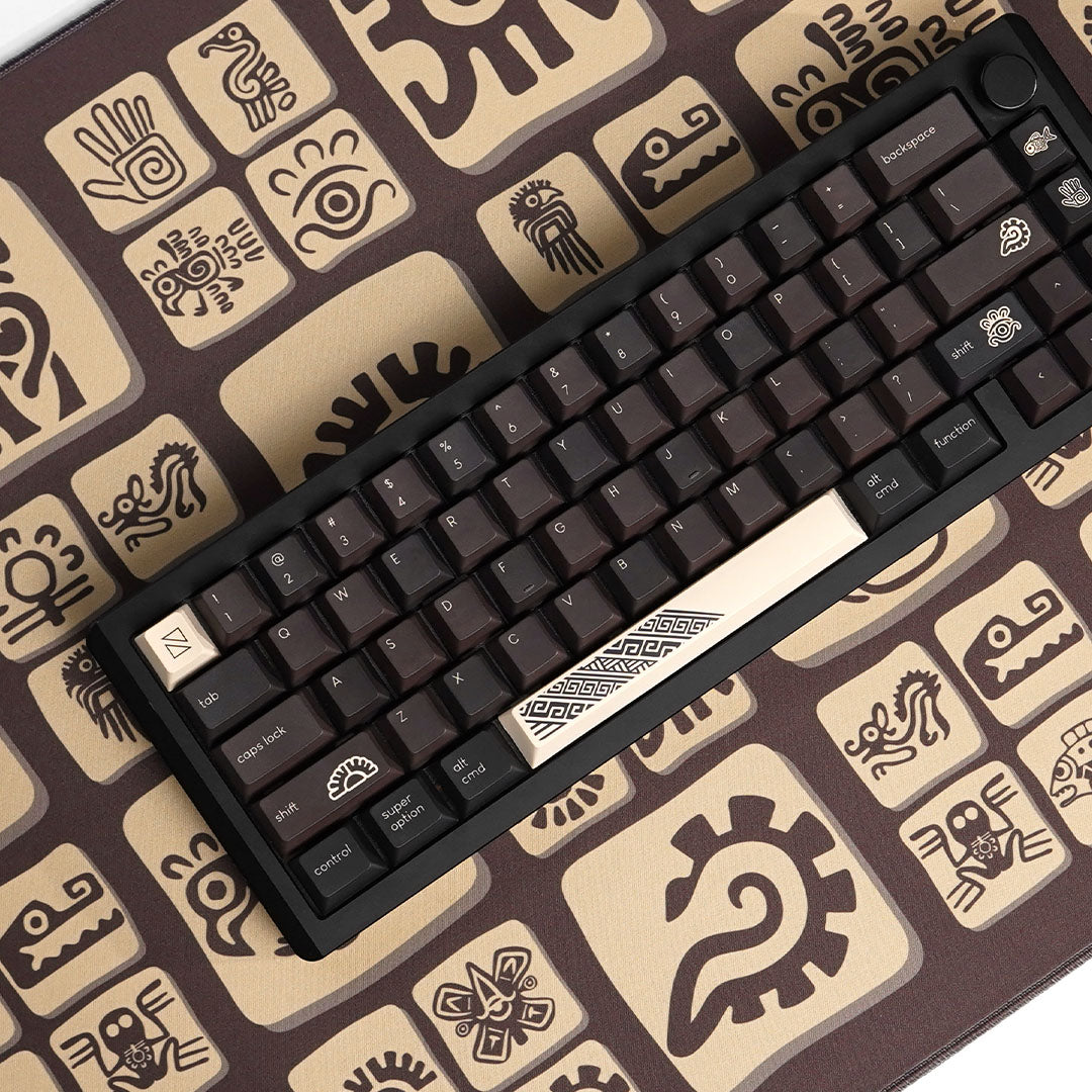 Noir Mayan Keycaps - PBT Dyesub Cherry Profile