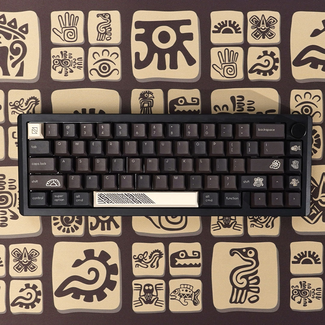 Noir Mayan Keycaps - PBT Dyesub Cherry Profile