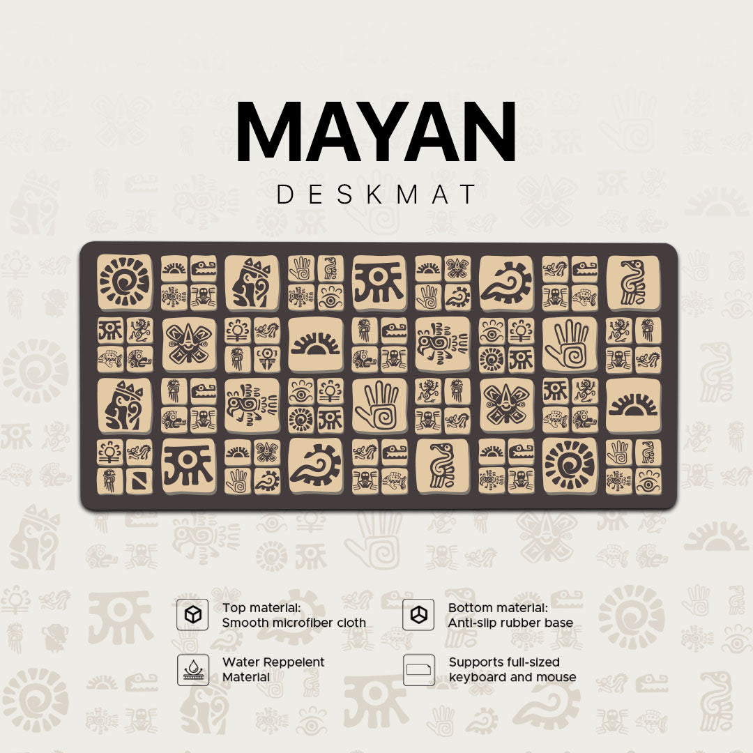 Noir Mayan Deskmat / Mousepad