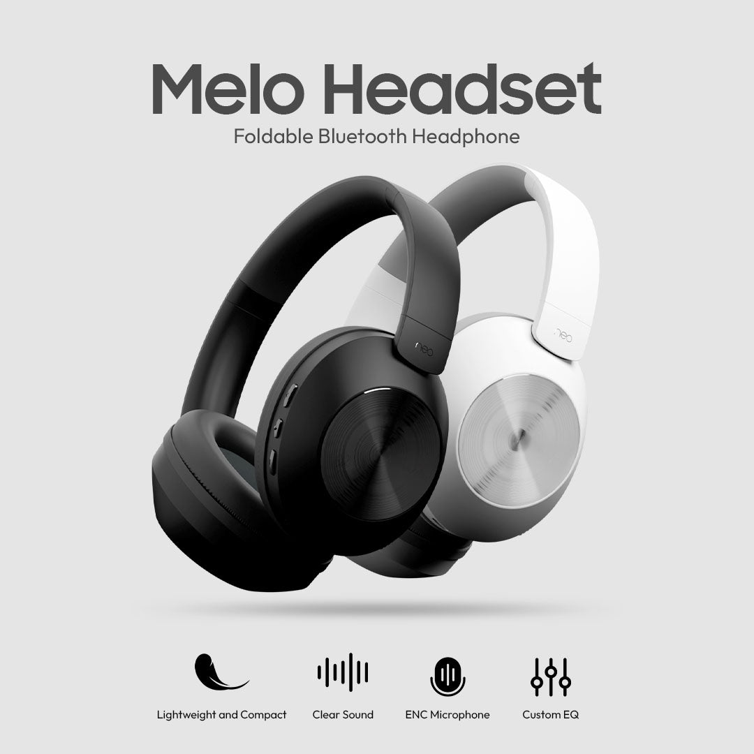 Neo Melo Headset Foldable Bluetooth Headphone