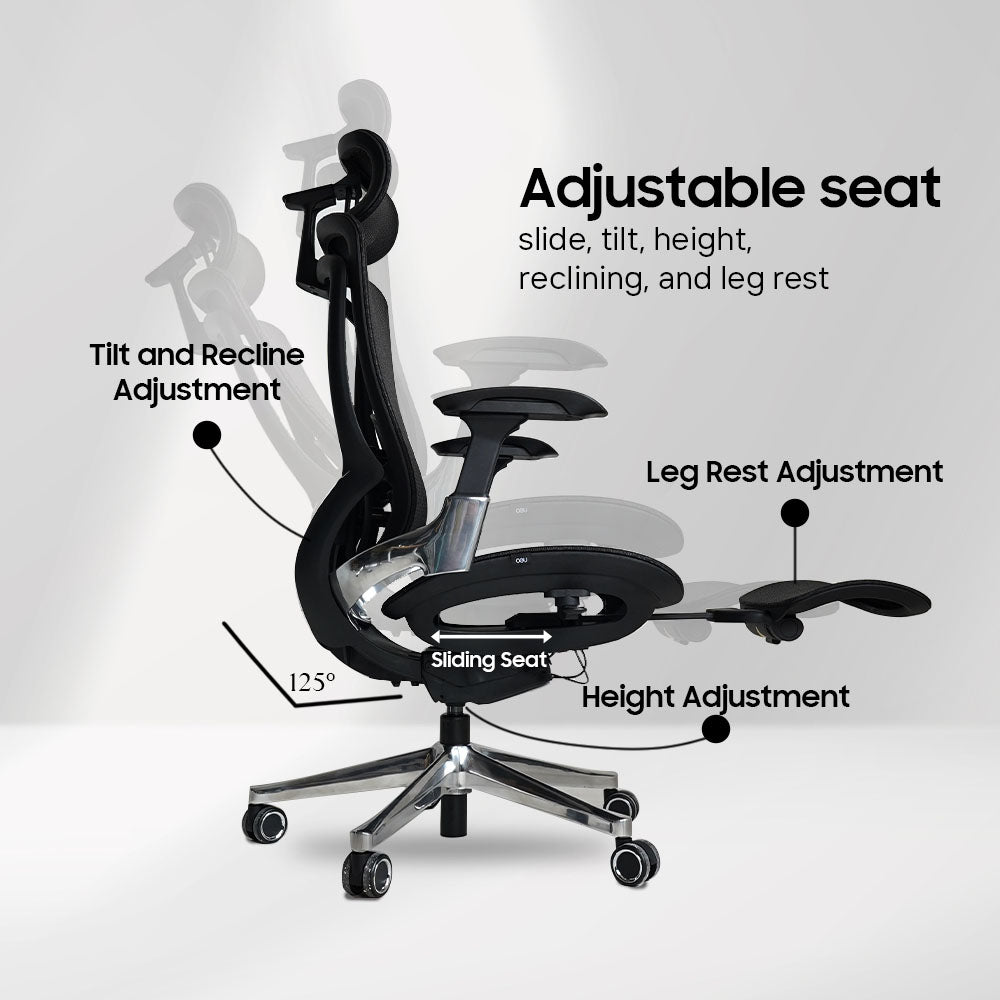 Neo Envol C2 - Premium Ergonomic Office Chair | Kursi Kantor Ergonomis - Black