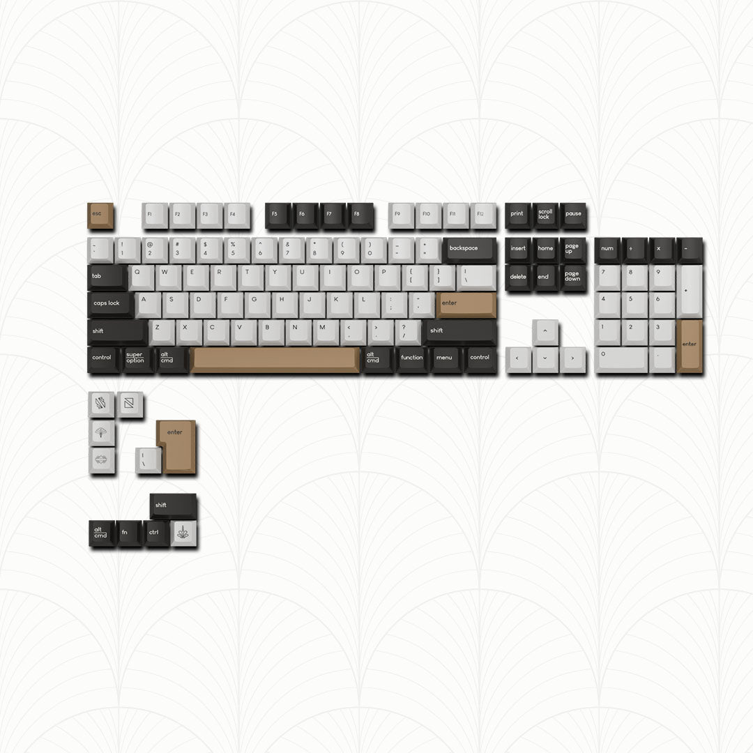 Noir Decocaps Keycaps - PBT Dyesub Cherry