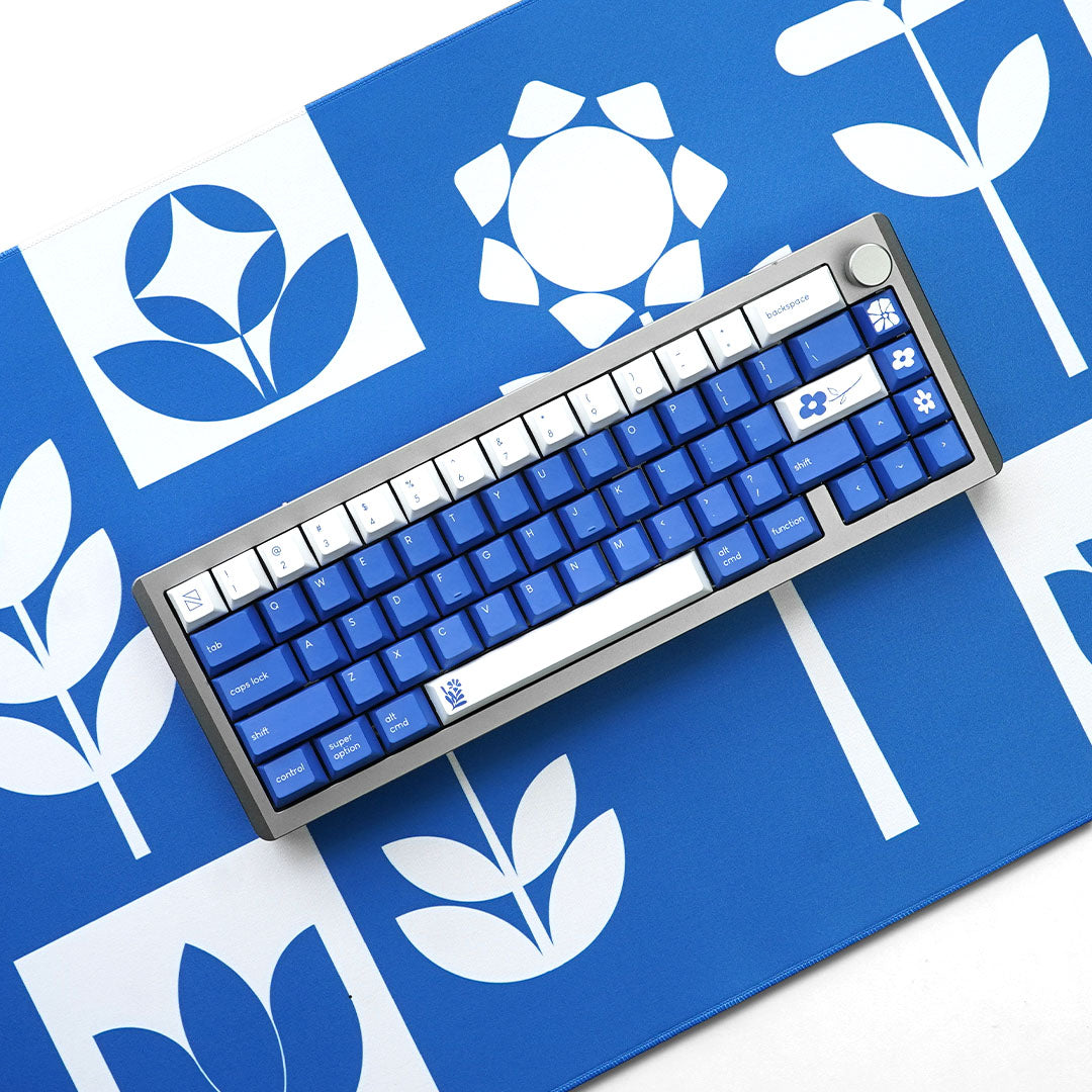 Noir Alpine Bloom Keycaps - PBT Dyesub Cherry