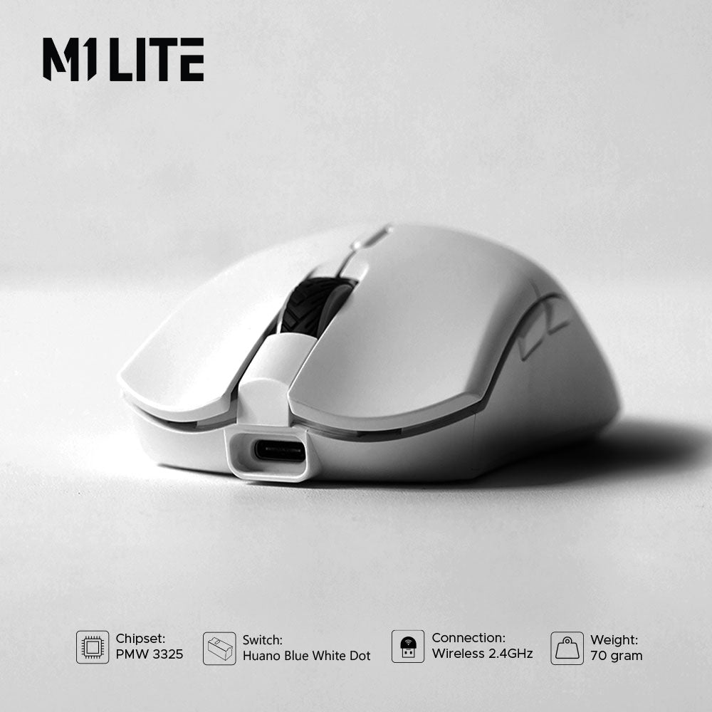 Noir M1 Lite Wireless Lightweight Gaming Mouse PMW 3325