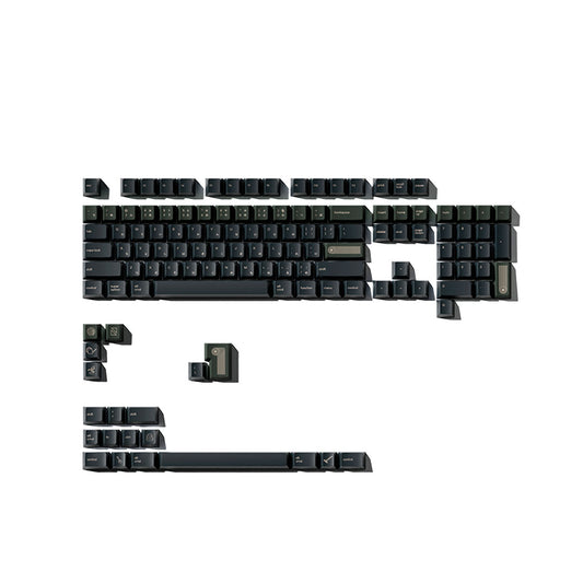 Noir Zen Garden Keycaps - PBT Dyesub Cherry