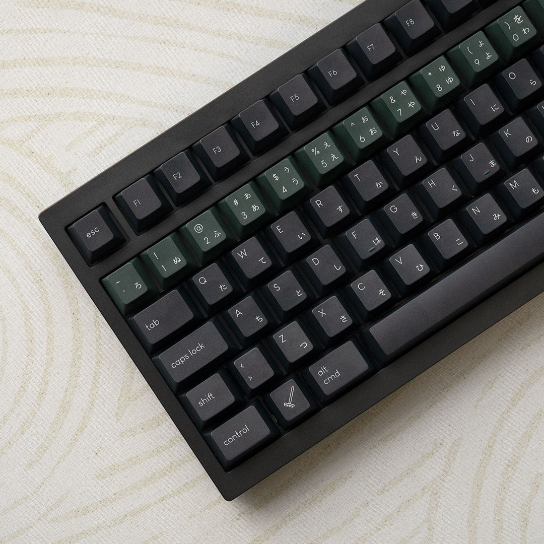 Noir Zen Garden Keycaps - PBT Dyesub Cherry