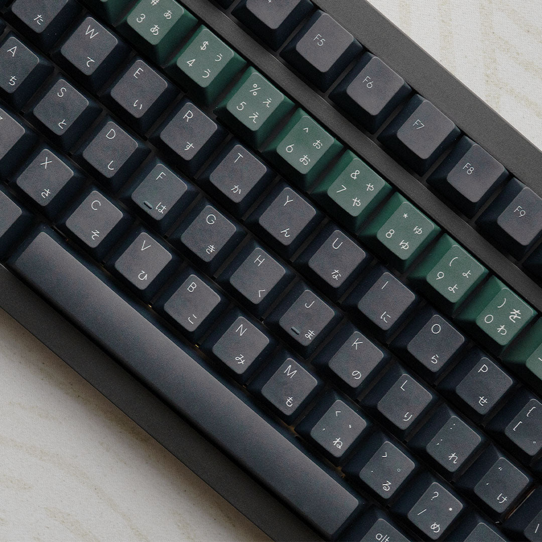 Noir Zen Garden Keycaps - PBT Dyesub Cherry