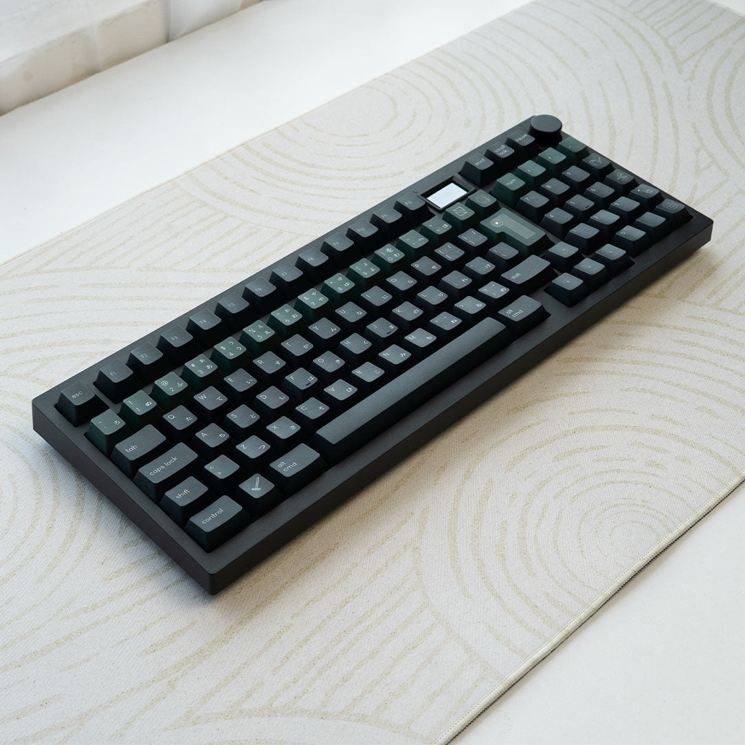 Noir Zen Garden Keycaps - PBT Dyesub Cherry