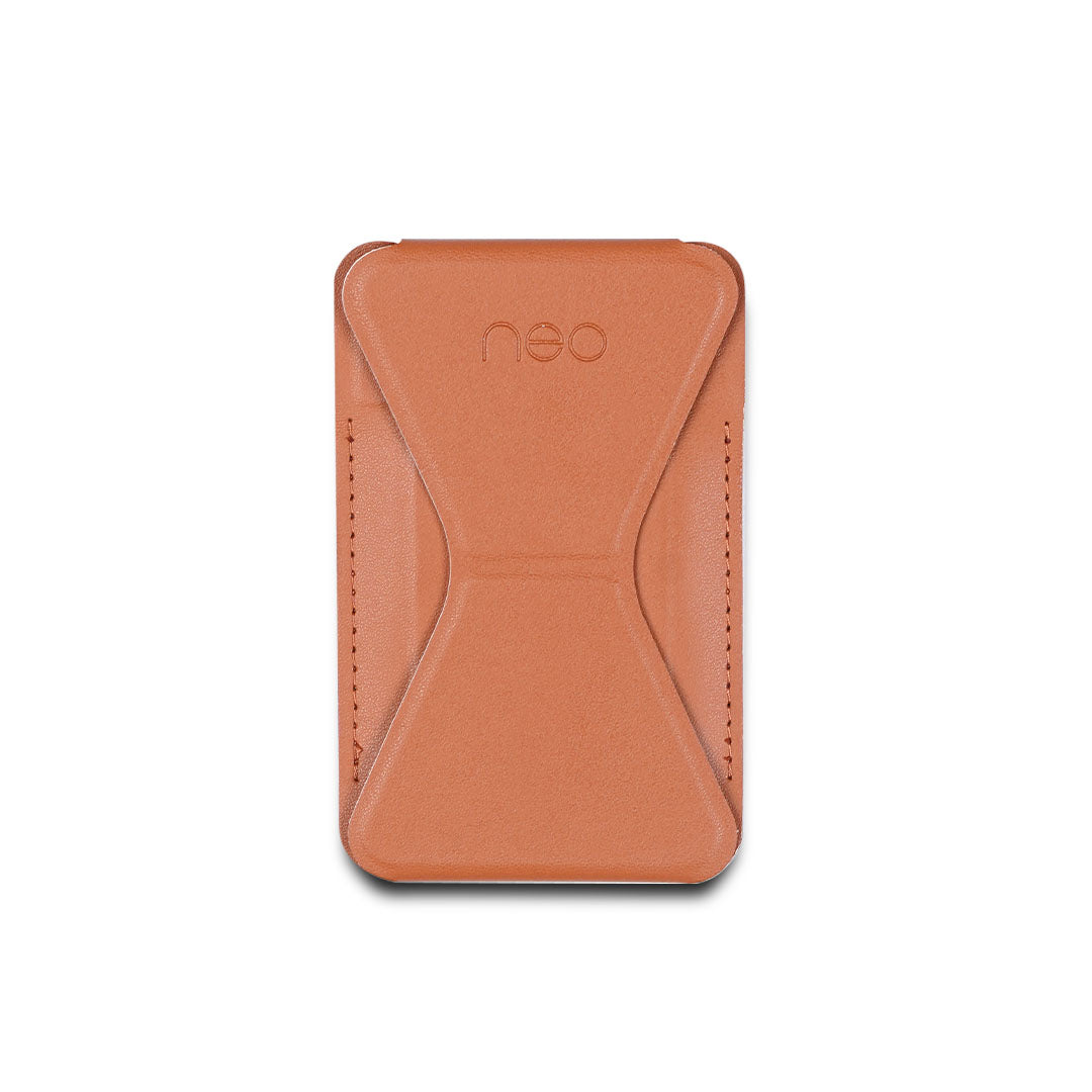 Neo Tap - Magnetic Smartphone Leather Wallet Stand for iPhone/Android