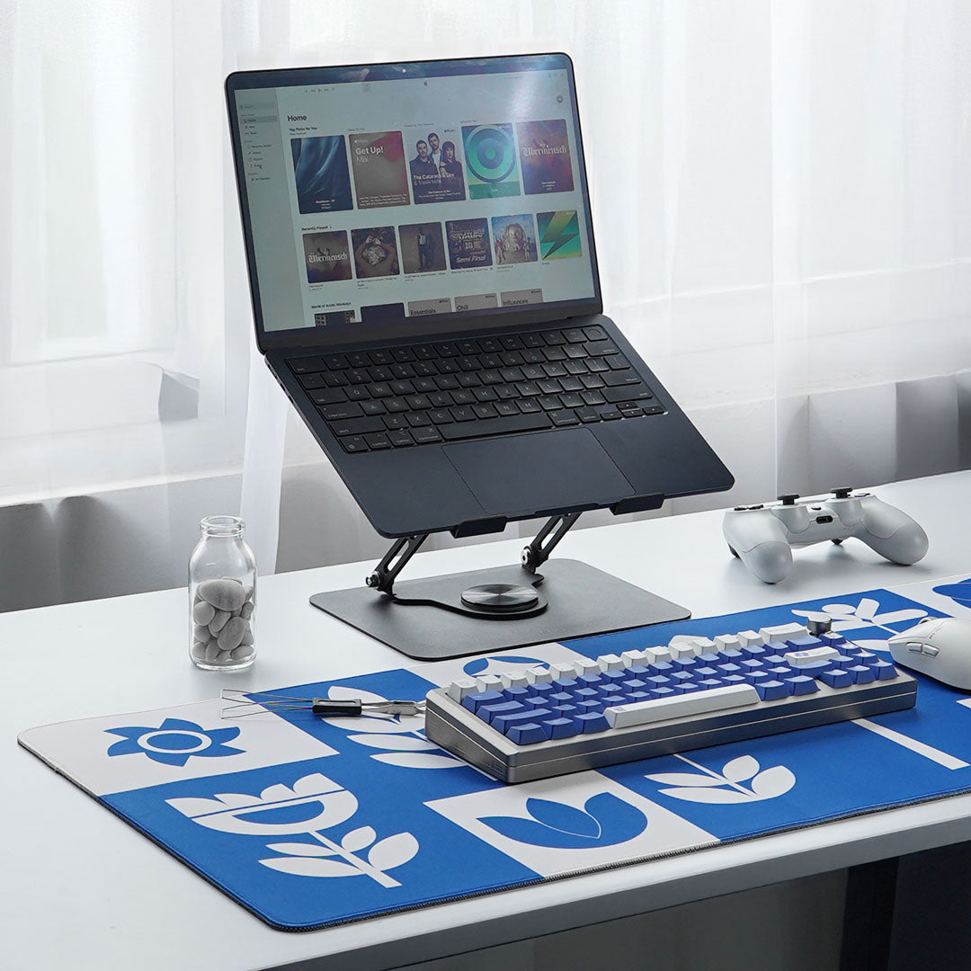 Noir Alpine Bloom Deskmat
