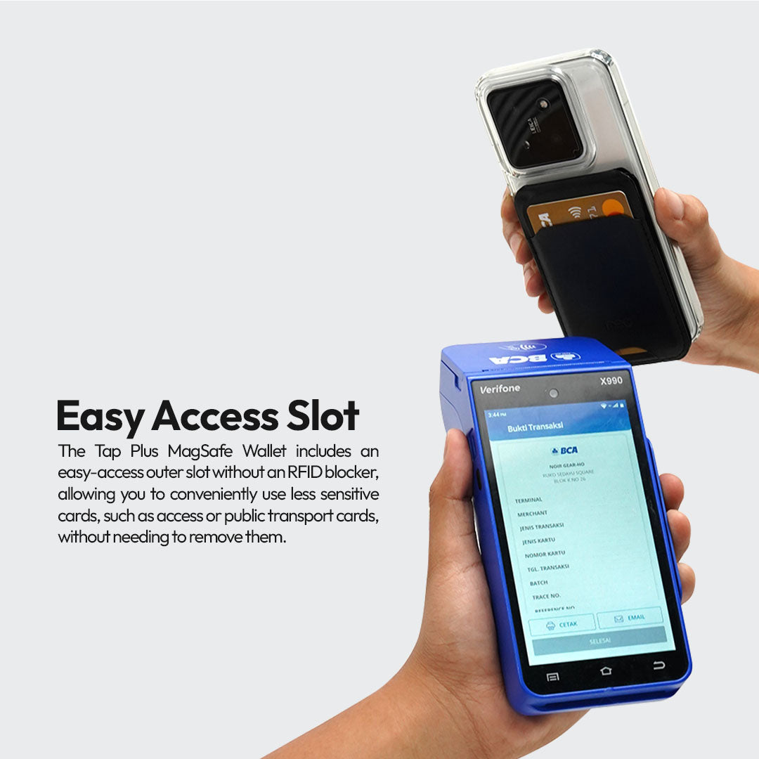 Neo Tap Plus - Magnetic Smartphone Leather Wallet Stand for iPhone/Android