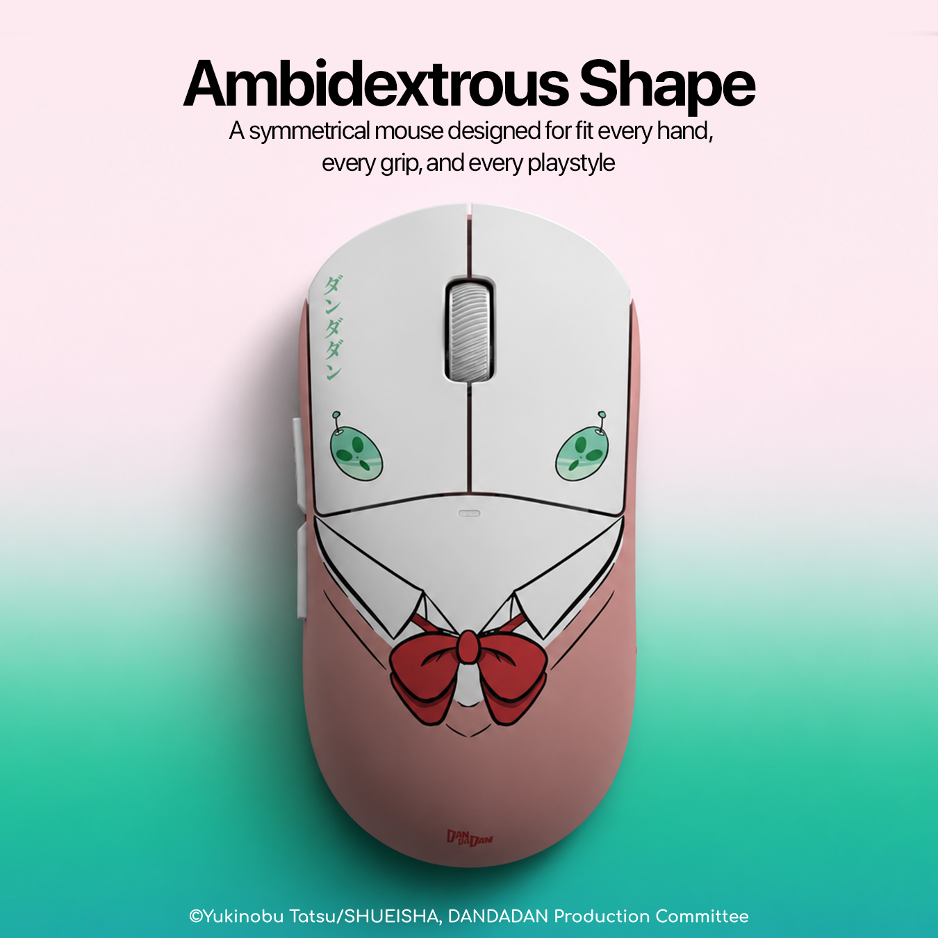 Noir M2-NEX DAN DA DAN Edition - Symmetric Wireless Lightweight Gaming Mouse PAW3311 Bluetooth 5.0