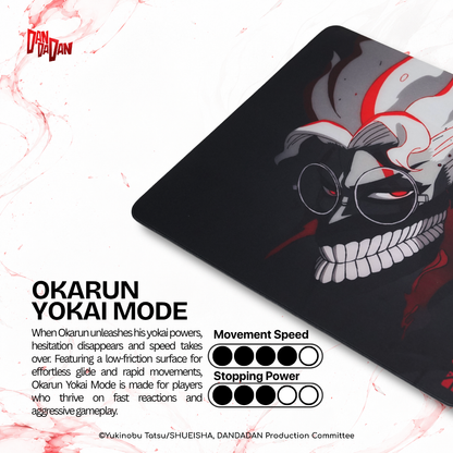 Noir One Mouse Pad DAN DA DAN Edition - Gaming Mousepad High/Fast, Slow/Control