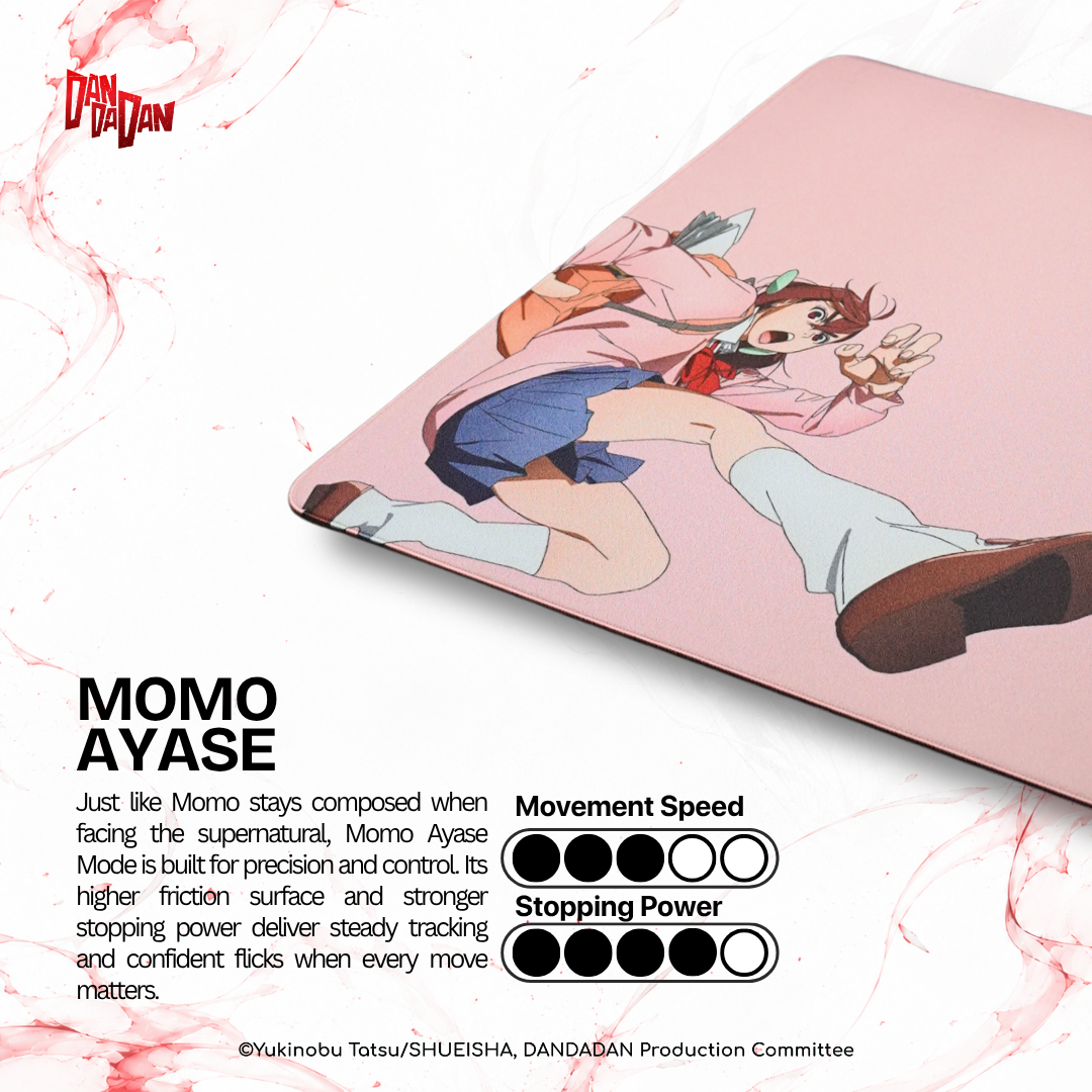 Noir One Mouse Pad DAN DA DAN Edition - Gaming Mousepad High/Fast, Slow/Control