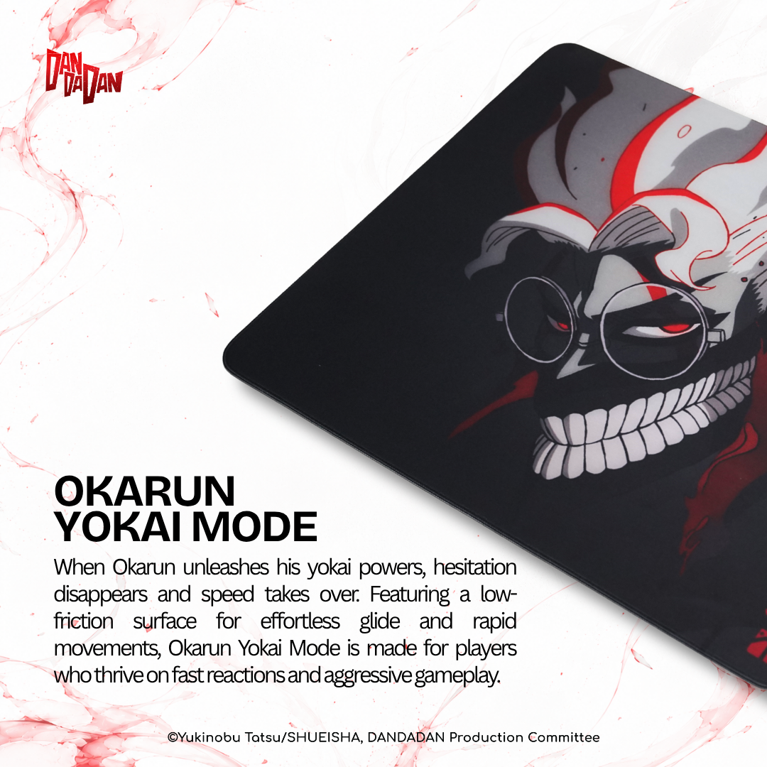 Noir One Mouse Pad DAN DA DAN Edition - Gaming Mousepad High/Fast, Slow/Control