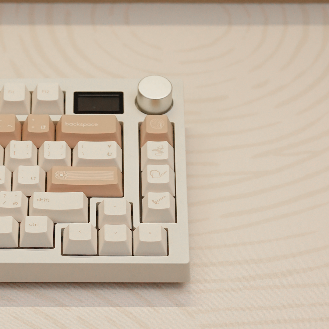 Noir Zen Garden White/Light Deskmat