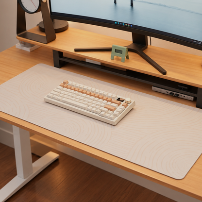 Noir Zen Garden White/Light Deskmat