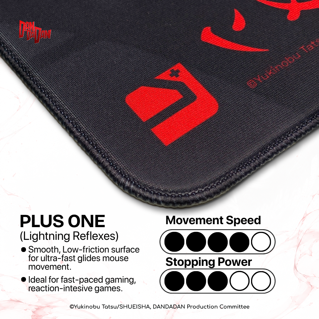 Noir One Mouse Pad DAN DA DAN Edition - Gaming Mousepad High/Fast, Slow/Control
