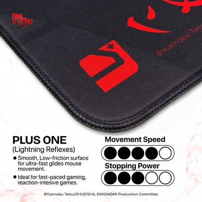 Noir One Mouse Pad DAN DA DAN Edition - Gaming Mousepad High/Fast, Slow/Control