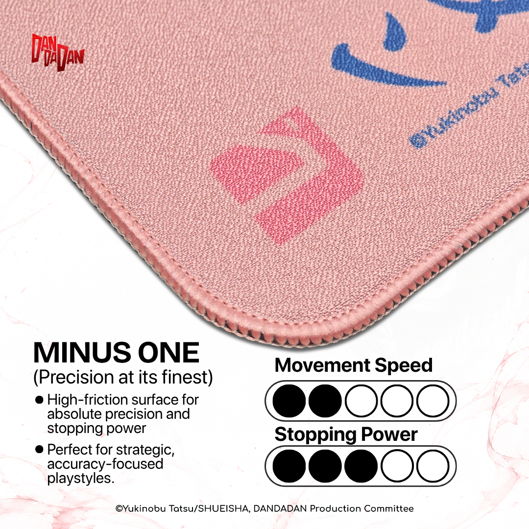 Noir One Mouse Pad DAN DA DAN Edition - Gaming Mousepad High/Fast, Slow/Control
