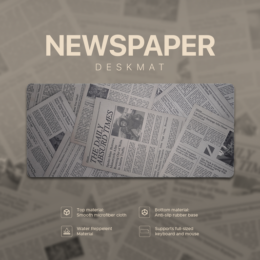 Noir Newspaper Deskmat