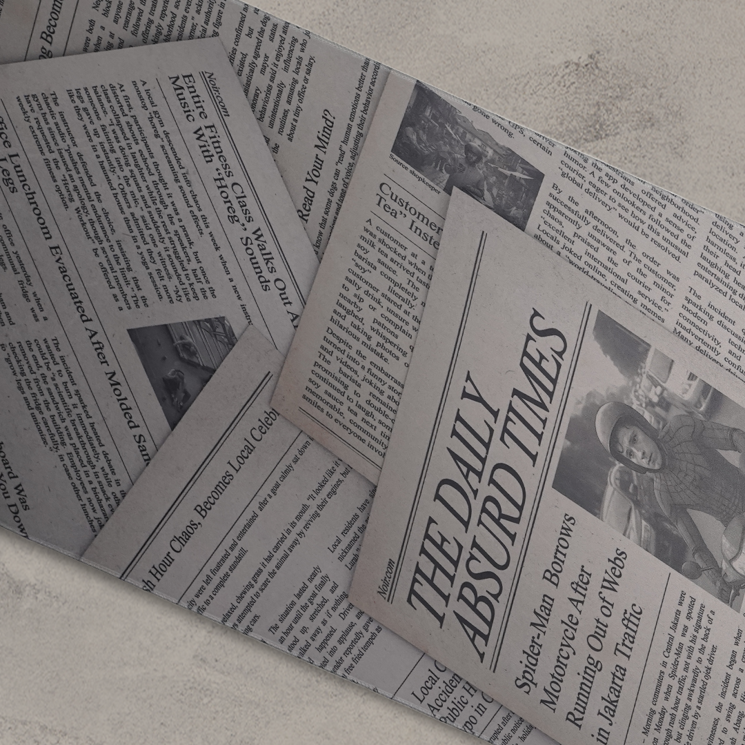Noir Newspaper Deskmat