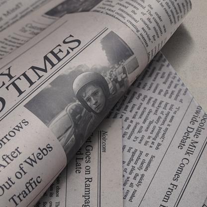 Noir Newspaper Deskmat