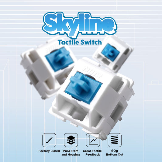 Noir x Yo_keebs Skyline switch - Tactile 60g 5 Pin PCB Mount