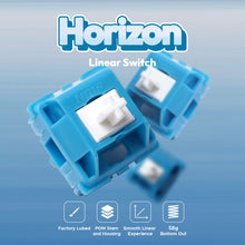 Load image into Gallery viewer, Noir x Yo_keebs Horizon switch - Linear 58g 5 Pin PCB Mount
