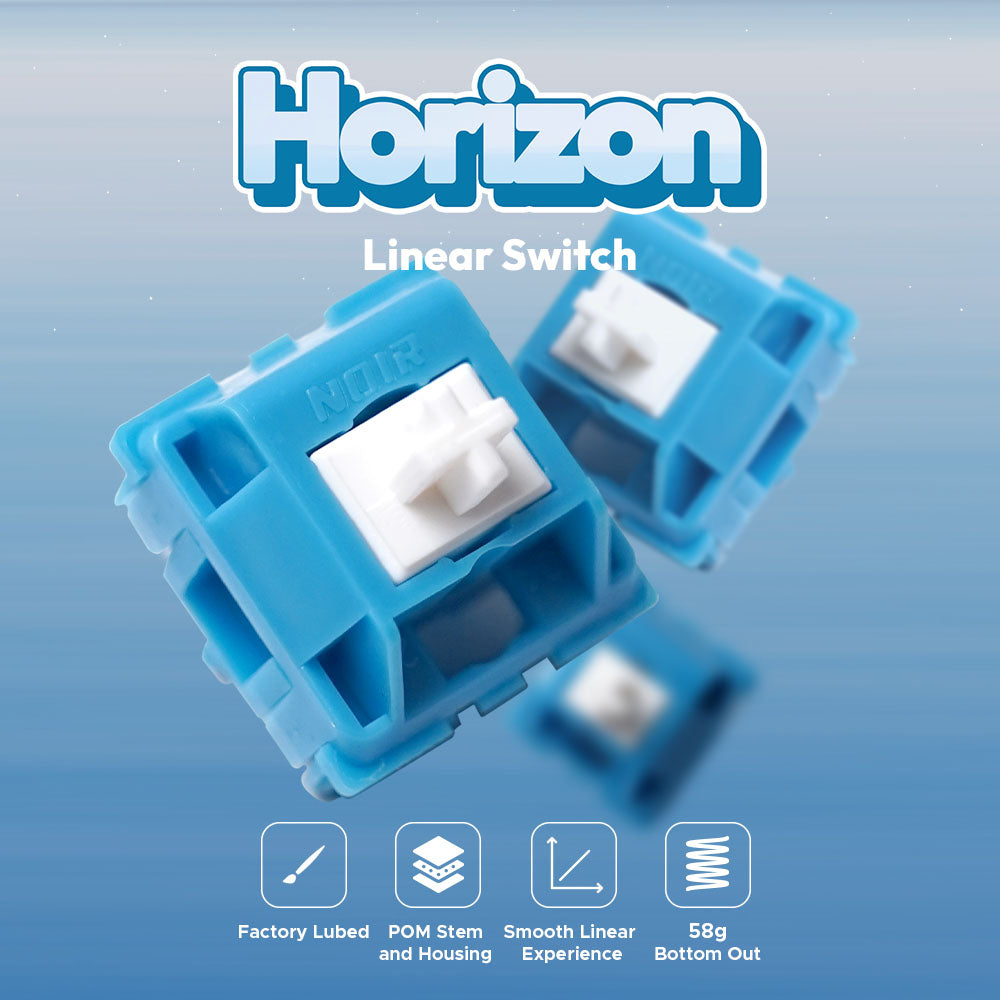 Noir x Yo_keebs Horizon switch - Linear 58g 5 Pin PCB Mount