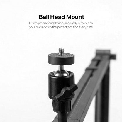 Noir Twig LP – Low Profile Modular Microphone Boom Arm