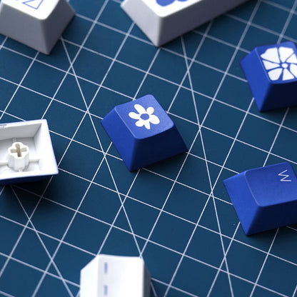 Noir Alpine Bloom Keycaps - PBT Dyesub Cherry
