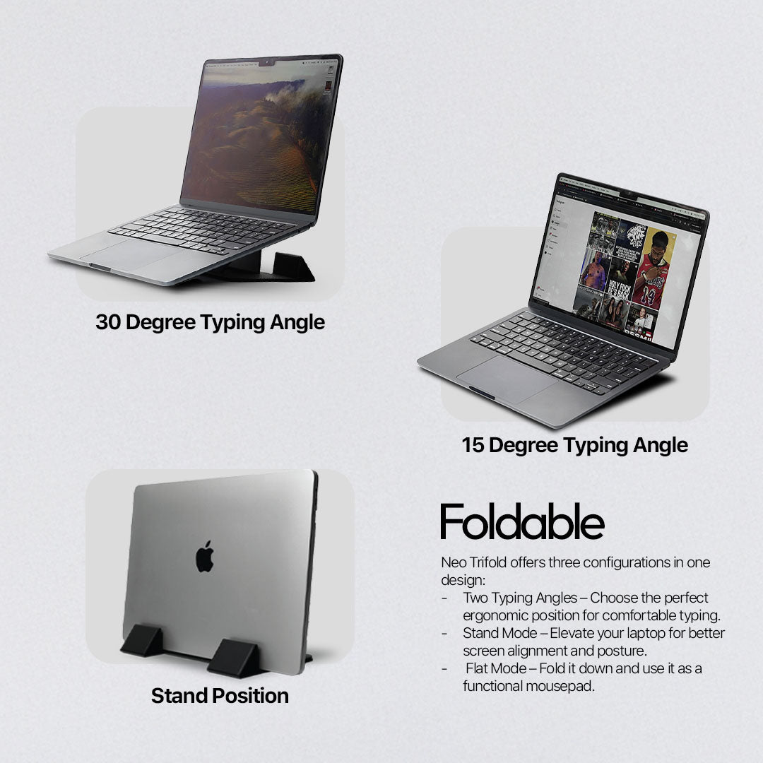 Neo Trifold Slim Foldable Laptop Stand