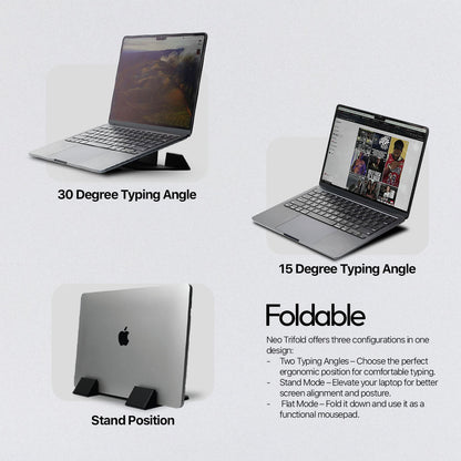 Neo Trifold Slim Foldable Laptop Stand