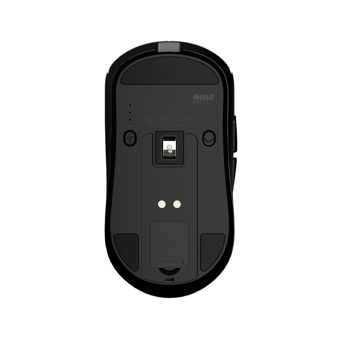 Noir S1 Mouse- Symmetric Wireless Lightweight Gaming Mouse PAW3311 with Charging Dock