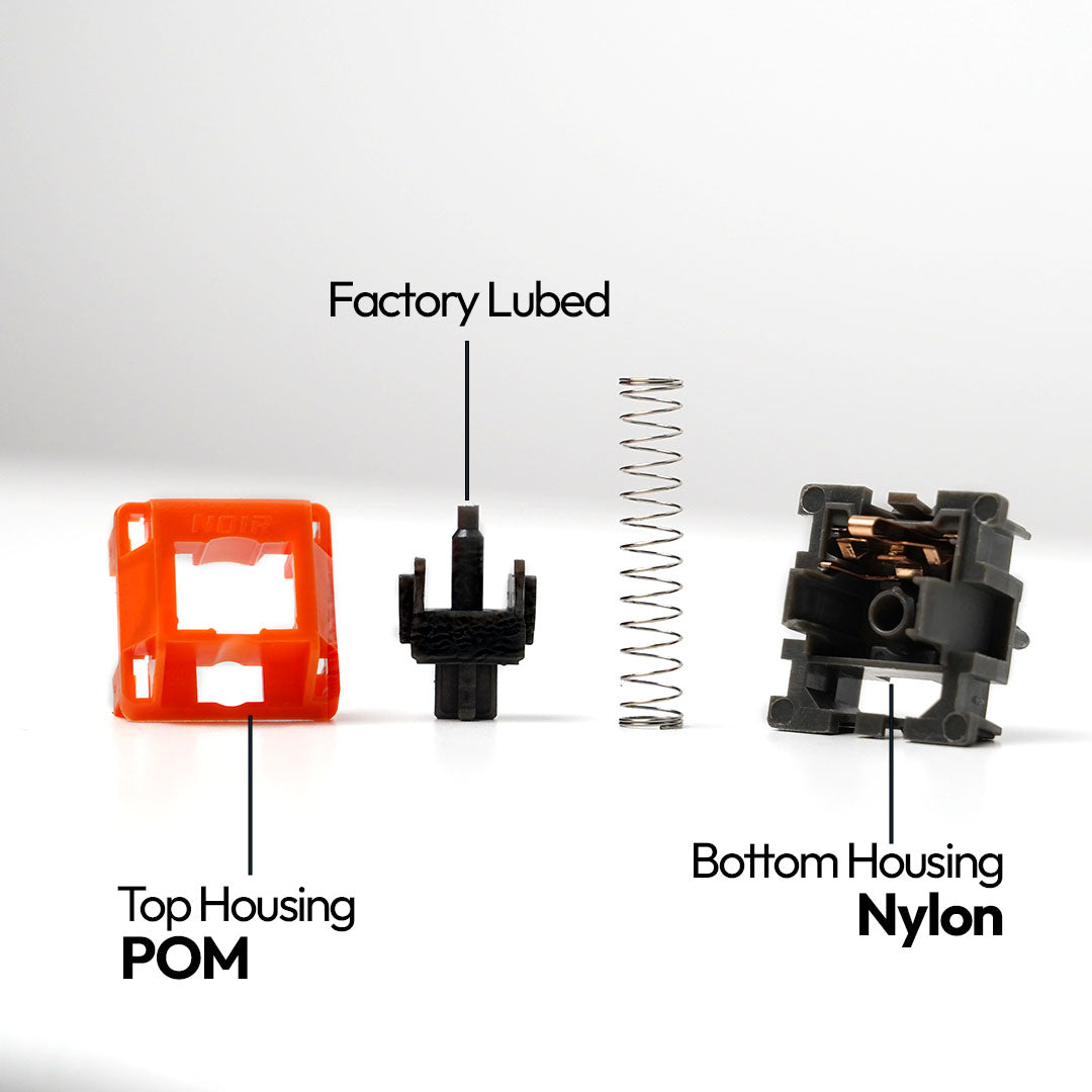 Noir Zest Tactile Switch - Tactile 58g 5 Pin PCB Mount