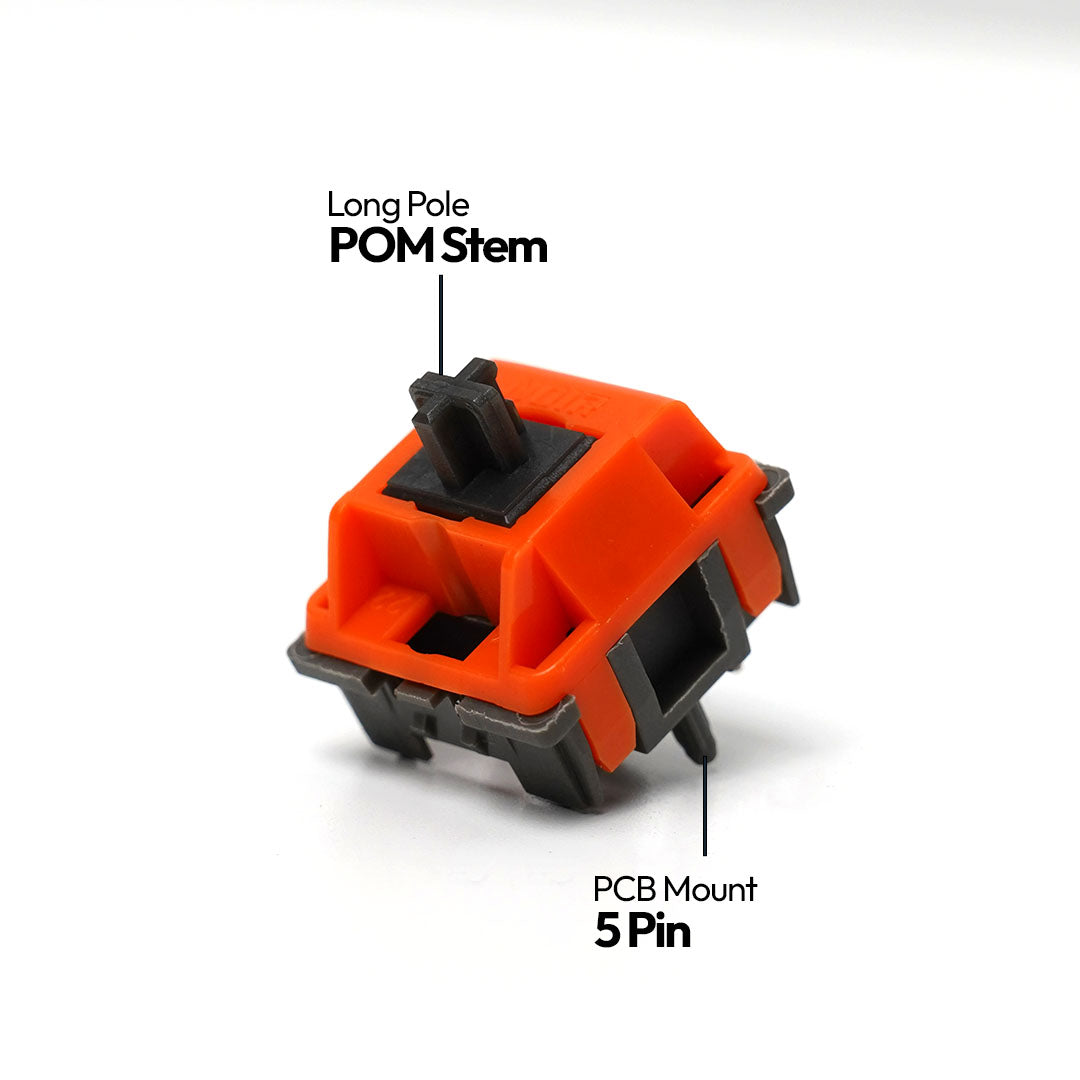 Noir Zest Tactile Switch - Tactile 58g 5 Pin PCB Mount