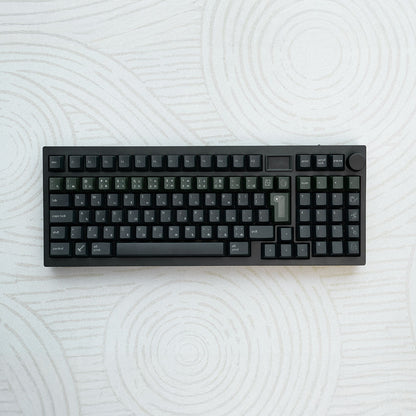 Noir Zen Garden Keycaps - PBT Dyesub Cherry