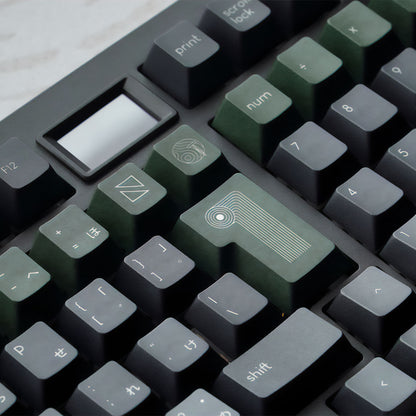 Noir Zen Garden Keycaps - PBT Dyesub Cherry