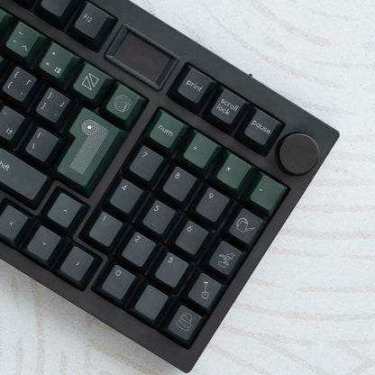 Noir Zen Garden Keycaps - PBT Dyesub Cherry