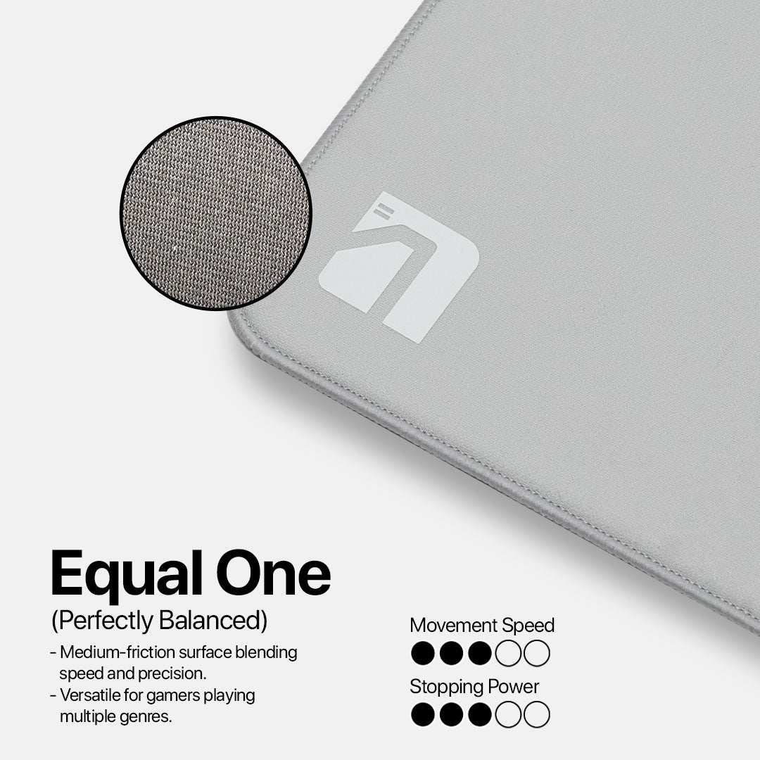 Noir One Mouse Pad - Gaming Mousepad High/Fast, Medium/Balanced, Slow/Control Speed