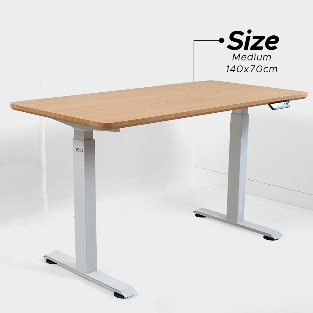 Neo Ergolift Table Top - Papan Meja MDF Finishing HPL - Putih, 120cm x 60cm &140 cm x 60cm [HANYA DAUN PAPAN MEJA TANPA KAKI]