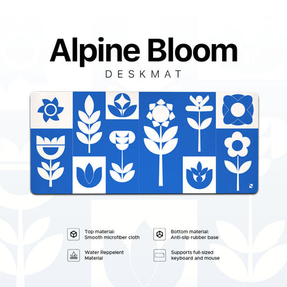 Noir Alpine Bloom Deskmat