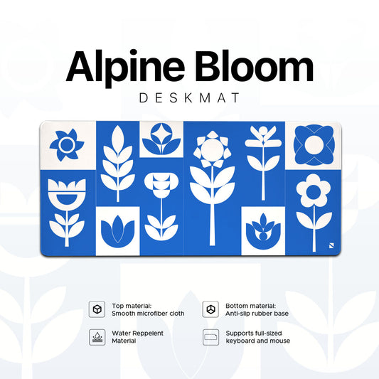 Noir Alpine Bloom Deskmat