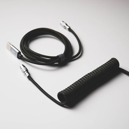 Noir Type-C Coiled Cable YC8 Aviator